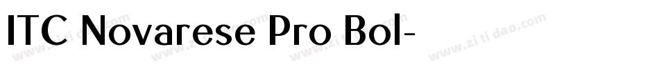 ITC Novarese Pro Bol字体转换